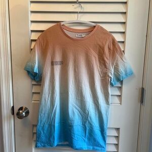 unisex / men’s “dawn blue” ombré PANGAIA horizon T-shirt [M]